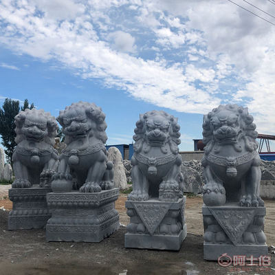 曲阳石雕遗韵 汉白玉石狮子的工艺与寓意